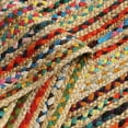 thumbnail image 6 of · REDEARTH · Jute Cotton Chindi Area Rug - 4'x6' Rectangular Rug, Handwoven, Non-Shedding, Soft & Durable – Multi Tones for Home Décor in Living Room, Dining Room, Bedroom, 6 of 7