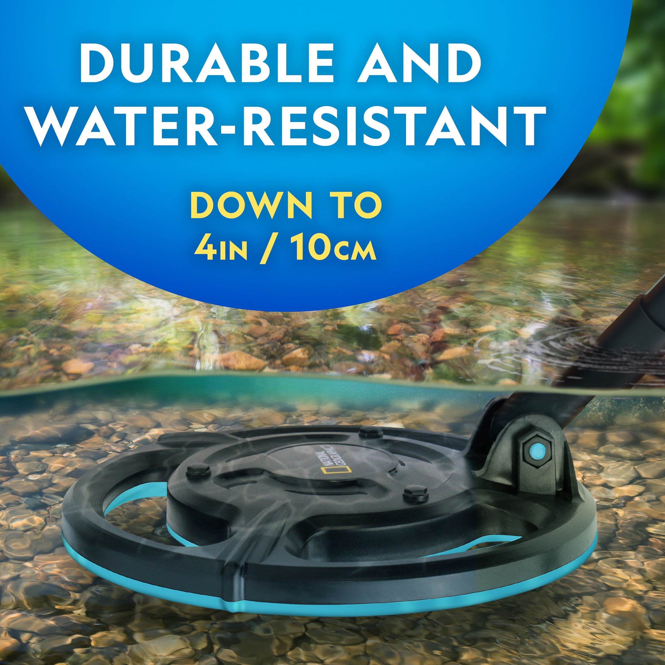 National Geographic Starter Metal Detector Kit for Kids with Waterproof Coil & Trowel