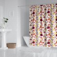 thumbnail image 5 of Autumn Leaves Harvest Thanksgiving Shower Curtain for Bathroom with Hooks and Weighted Hem, Polyester Fall Pumpkins Maple Waterproof Bath Curtains Hotel Style - Machine Washable,72x72in, 5 of 5