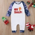 thumbnail image 4 of Oh Snap! Gingerbread Christmas Pajamas for Family and Dog, Blue Holiday PJ Sets, Plus Size Available, 4 of 7