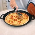 thumbnail image 4 of Sunnydaze 13.75" Cast Iron Pizza Pan with Handles, 4 of 6