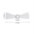 thumbnail image 2 of BalsaCircle 5 Spandex Chair Sashes Silver Round Buckle Party Ceremony Decorations Cheap, 2 of 7