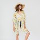 thumbnail image 5 of o Mujer Beach Suelto Frente abierto Kimono Traje de blanco Colcomx Cárdigan tipo kimono de playa, 5 of 8