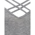 thumbnail image 4 of Tank Top de Encaje con Cordón Combinado en Talla Extra Rosegal  Camisetas sin mangas de talla grande, 4 of 5