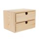 thumbnail image 1 of Organizador de maquillaje con cajón de madera, joyero, caja de almacenamiento de cosméticos, organizador de accesorios, adecuado para el hogar, la ofi, 1 of 8