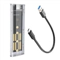 thumbnail image 2 of 2X M2 SSD Case M.2 NVME SSD Enclosure Portable USB3.1 Type-C SSD Transparent Hard Disk Case 5Gbps for PC, 2 of 6