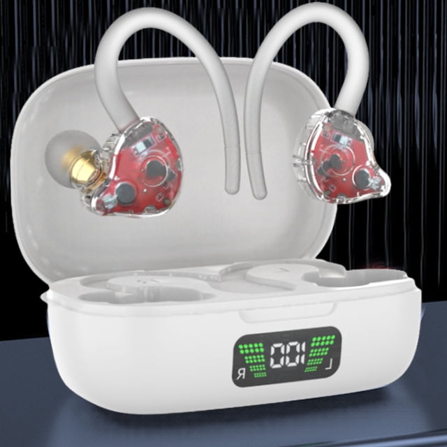 New 72 Sport Bluetooth Headset Digital Display Ear Noise Reduction Intelligent Control True Wireless Headset