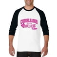 thumbnail image 1 of Artix - Mens Raglan Sleeve Baseball T-Shirts - Cheerleader Bow 2 Toe, 1 of 5