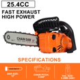 thumbnail image 4 of KMYY 12 In Gas Chainsaw High Power,4KG 25.4CC 2-Stroke 9800rpm,Cordless Chainsaw, Handheld High-Power Logging Saw,for Wood Cutting, 4 of 14