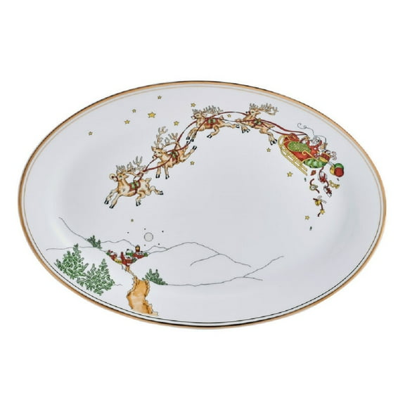 Fitz & Floyd St. Nicholas 14" Porcelain Serving Platter