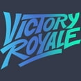thumbnail image 2 of Junior's Fortnite Victory Royale Gradient Logo Racerback Tank Top Indigo X Small, 2 of 4