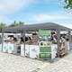 thumbnail image 2 of Yeshouse Carpa plegable de 3 x 6 m con ventanas de polietileno, bolsa con ruedas, paredes laterales extraíbles, refugio impermeable para fiestas, jardines, eventos y bodas, 2 of 8