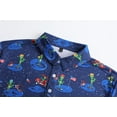 thumbnail image 2 of Brythos Men's Golf Shirts - Printed Performance Wicking CasualDark Blue,XL, 2 of 5