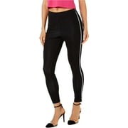 HUE Pin-Dot Knit High-Waist Cropped Skimmer Leggings Black (Medium)