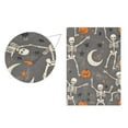 thumbnail image 5 of Yayeee Garden Flag 12" x 18" Double Sided Outdoor Yard Lawn Holiday Decorations, Gray Halloween Skeleton, 5 of 6