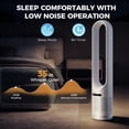 thumbnail image 4 of SHOUFTW 41" Tower Fan with Remote, 8 Speeds Oscillating Floor Fan, 80° Wide Oscillation, 8H Timer, Quiet Cooling Fan for Bedroom, White, 4 of 10