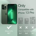 thumbnail image 2 of JETech Magnetic Silicone Case for iPhone 13 Pro 6.1-Inch, Compatible with MagSafe, Phone Cover with Camera Lens Full Protection (Midnight Green), 2 of 6