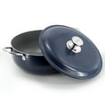 thumbnail image 2 of Oster Cartagena 7.4 Quart Nonstick Aluminum Caldero with Lid in Blue, 2 of 6