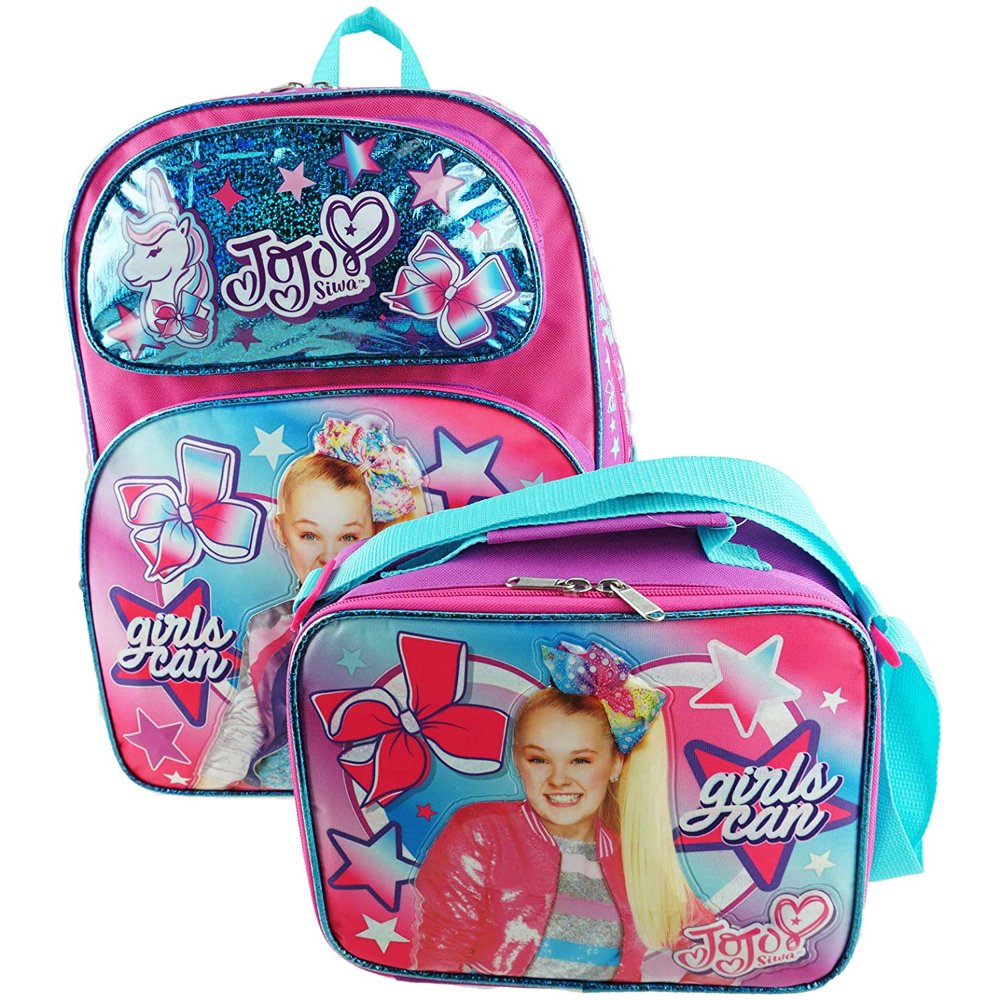 JoJo Siwa - Jojo Siwa Deluxe 16 Inch Backpack and Lunch Box Set - Girls ...