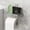Gray, variant on Fmxomd Toilet Paper Holder with Phone Shelf Adhesive Wall Mount Toilet Tissue Roll Holder - Multifunctional Plastic Bathroom Storage Dispenser - Brushed Gray