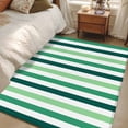 thumbnail image 3 of Area Rug 48×72in, Sage Green Gradient Stripes Watercolor Floor Carpet Living Room Rug, Geometric Line Non-Slip Welcome Mat Indoor Rugs for Bedroom Dining Room, 3 of 9