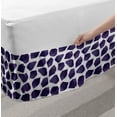 thumbnail image 2 of Geometric Bed Skirt, Repetitive Purple Tone Geometric Modern Motifs Contemporary Illustration, Elastic Bedskirt Dust Ruffle Wrap Around for Bedding Decor, 4 Sizes, Quartz and White, by Ambesonne, 2 of 2