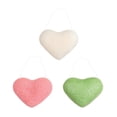 thumbnail image 3 of Face Puff 3Pcs Heart Shape Sponges For Makeup Removal 8.6X6.5X2CM PVA Material Exfoliating, 3 of 3