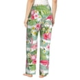 thumbnail image 3 of Daiia Tropical Flamingo Women's Sleep Pant with Pockets and Drawstring,Pajama Pants-Small, 3 of 9