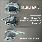 Helmet Mate-One Stop Wall Mounted Storage for Helmet and Riding Gear, Made in USA
