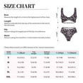thumbnail image 4 of Kdxio Flower Print Women's 2 Piece High Waisted Wrap Spaghetti Strap Summer Swimsuit Bikini Set-Large, 4 of 7