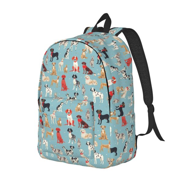 Fotbe Animal Dog Mochila de Lona con Estampado, Mochila Duradera, Mochila Versátil de Alta Calidad, Mochila Compacta Vintage-Small