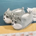 thumbnail image 3 of Zapatillas de invierno cálidas de dibujos animados, zapatos de peluche de unicornio y hámster kawaii, suela suave, zapatos planos de algodón para el hogar, zapatos para niñas y mujeres, piso silencios, 3 of 5