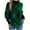 Green, variant on Somuwie Clearance Women's High Neck Christmas Contrast Plaid Long Sleeve Poncho Sweater