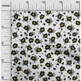 thumbnail image 2 of oneOone Cotton Jersey White Fabric Leaves & Clover Sewing Craft Projects Fabric Prints By Yard 58 Inch Wide, 2 of 6