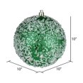 thumbnail image 2 of Adorno colgante Vickerman, 25 cm, bola de granizo con purpurina verde, 2 of 2