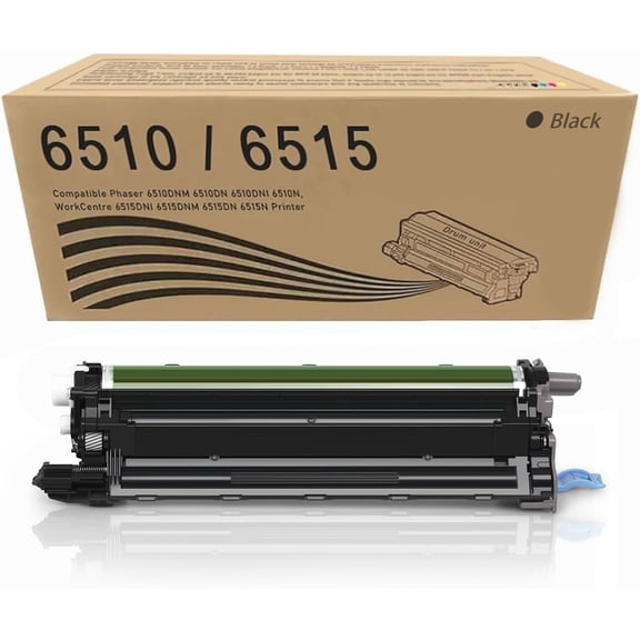 High Yield 6510/6515 Black Drum Unit Replacement for Xerox 108R01420 Drum Unit for Xerox Phaser 6510 WorkCentre 6515 Printer Drum