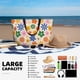 thumbnail image 5 of Fotbe Groovy Daisy Flowers Bolsa de Viaje para Playa - Resistente al Agua, Bolsa Tote de Gran Capacidad y Ligera con 7 Bolsillos para Mujeres y Hombres, 5 of 7