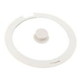 thumbnail image 2 of Tapa de silicona, cubierta superior de vidrio, accesorios de cocina, cubierta de vidrio, tapa de sartén de repuesto de silicona, sartén de Blanco S, 2 of 8