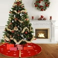 thumbnail image 5 of Antqov Christmas Tree Skirt Decor 39" Large Tree Skirts Festive Round Christmas Tree Mat for Home Party Holiday Decorations, 5 of 6