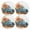 Orange, variant on Ryvnso Autumn Truck with Pumpkins Round Plate Mats Dining Table Placemat Set of 4 for Holiday Decoration