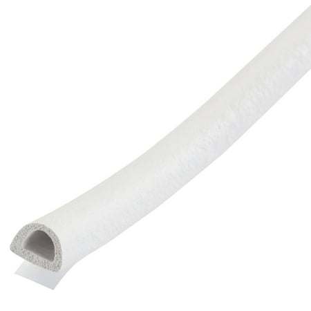 M-D Building Products 63628 1/4 in. x 5/16 in. x 17 ft. White Premium Rubber Window Seal for Medium Gaps