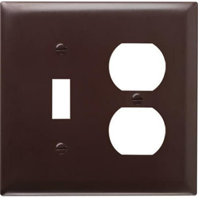 SP18U 1 Ouverture Basculante & 1 Ouverture de Sortie Duplex Plaque Murale Urée, Brun