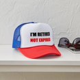 thumbnail image 4 of CafePress - Retired Not Expired - Trucker Hat - Polyester Foam Front and Nylon Mesh Weave Back, 4 of 10