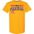 thumbnail image 3 of Inktastic I'm a Survivor Breast Cancer Awareness with Ribbon T-Shirt, 3 of 5
