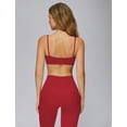 thumbnail image 6 of PISONIC Womens Workout Sets Sleeveless Spaghetti Strap Sports Bras and High Waist Leggings Pilates 2 Piece Outfits, 6 of 6
