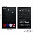 thumbnail image 4 of 4th Of July Independence Day French Tip Press-On Nails, Almond,Red White Blue, Short, 24 Count,D, 4 of 10