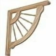 thumbnail image 3 of Ekena Millwork BKT01X12X12CRRO 1,5 in. W x 12 in. D x 12 in. H Crendon Wagon Roue Support&44; Chêne Rouge, 3 of 4