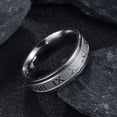 thumbnail image 2 of Vintage Roman Numberss Ring Temperament Fashion 6mm Width Stainless Steel Couple Ring For Men Woman Party Jewelry Birthday Gifts, 2 of 5
