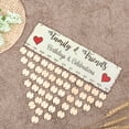 thumbnail image 4 of Lanytaeo WINOMO Family Friends Birthdays Celebrations Wooden DIY Calendar Hanging Plaque Birthday Reminder Anniversary Birthday Board Hanging Decor (1 Plaque, 1 Rope and 50 Round Discs), 4 of 8