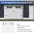 thumbnail image 5 of Garage Door Screen with 4 Strapping Tapes for 1 Car Garage 9x7ft, Fiberglass Mesh Door Screen with Closure Weighted Bottom, Durable Magnetic Heavy Duty Screen Door Curtain Cover Kit（White）, 5 of 7